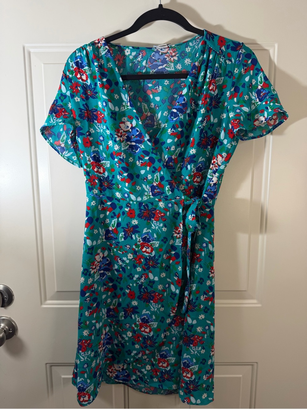 J.Crew Floral Wrap Dress Size 0 Cottagecore Wedding Guest Spring 0226